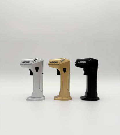 Newport Metal Butane Torch - Silver