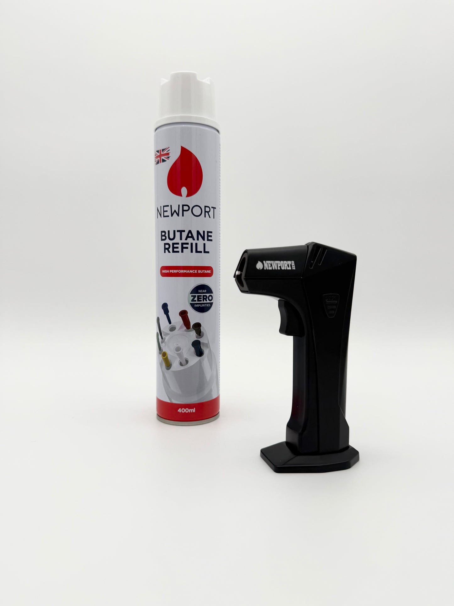Newport Metal Butane Torch - Black