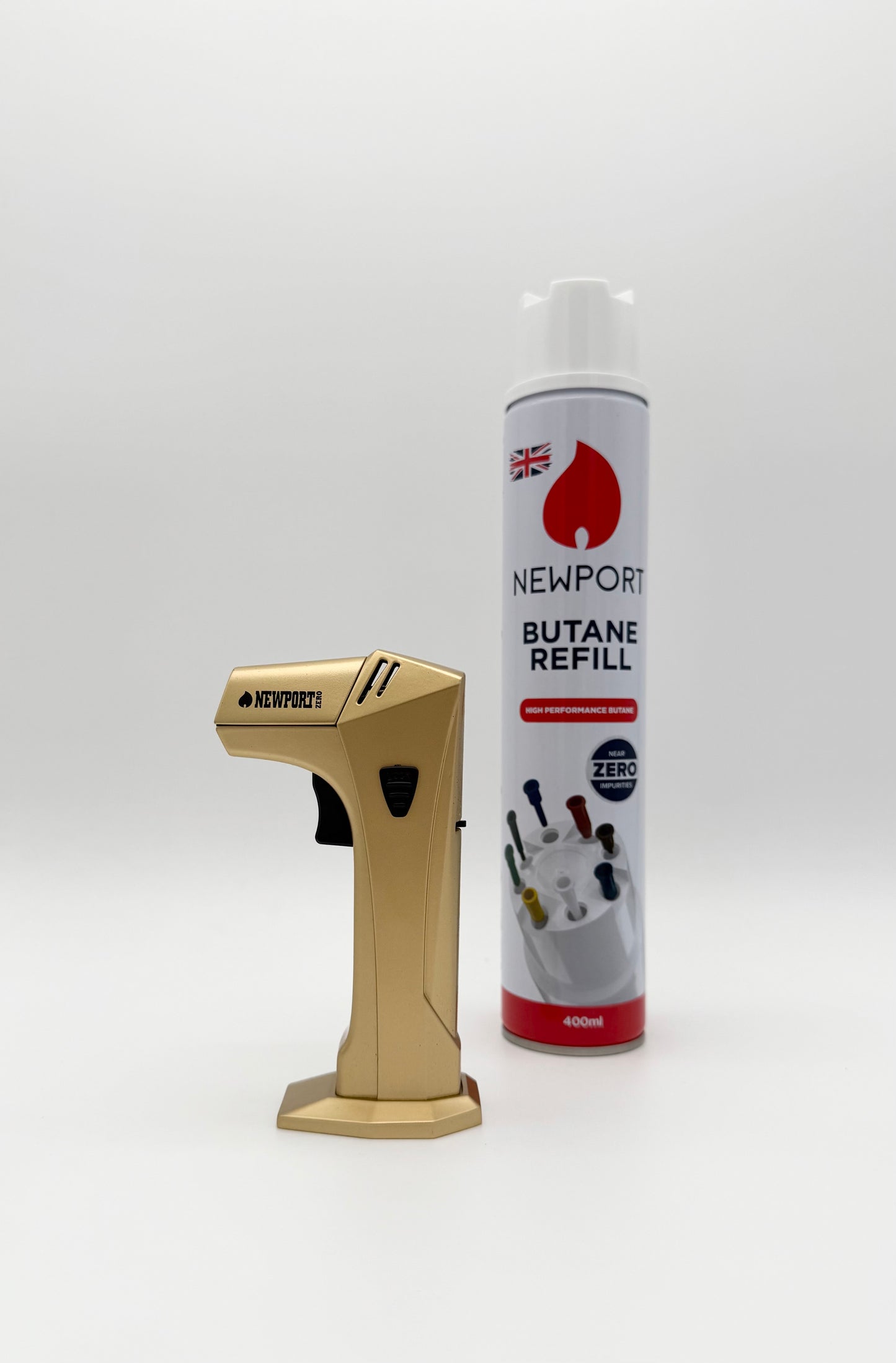 Newport Metal Butane Torch - Gold