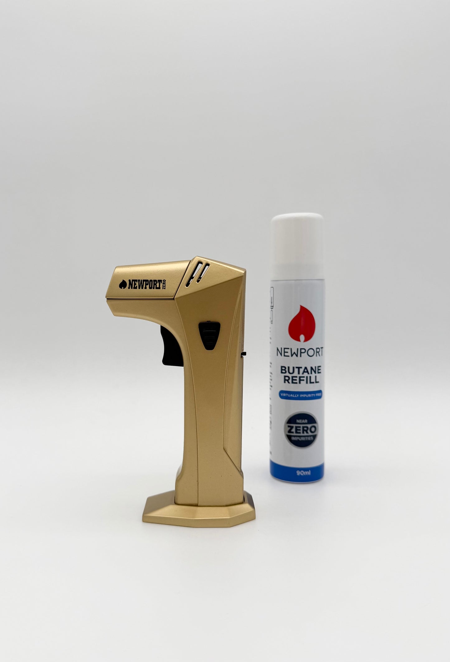 Newport Metal Butane Torch - Gold