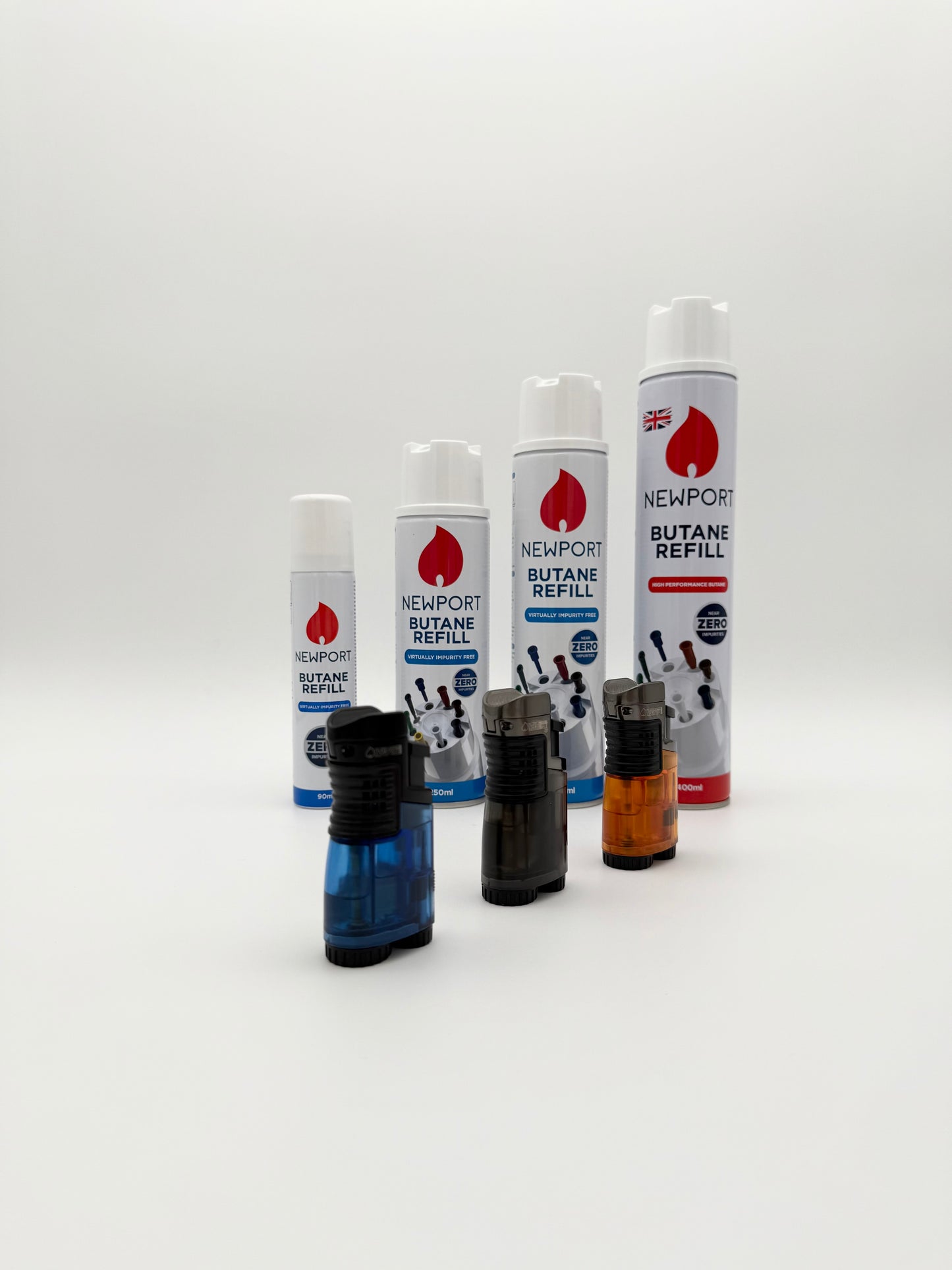 Newport Triple Torch Lighter - Blue