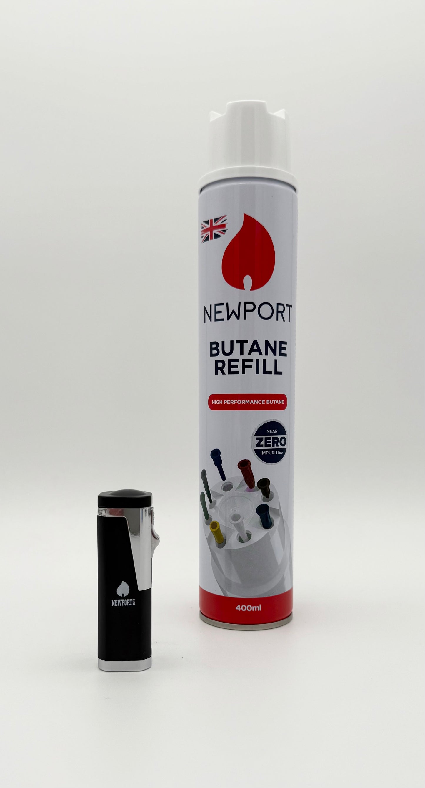 Newport Triple Flame Pocket Lighter - Black