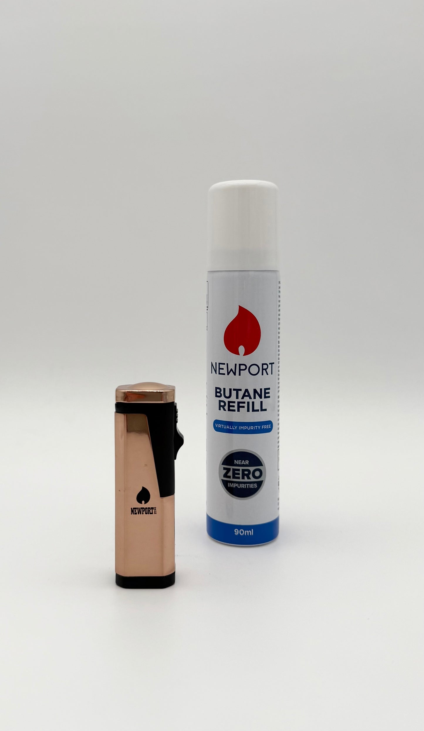 Newport Triple Flame Pocket Lighter - Rose Gold