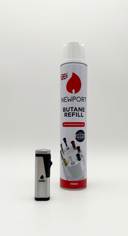 Newport Triple Flame Pocket Lighter - Silver