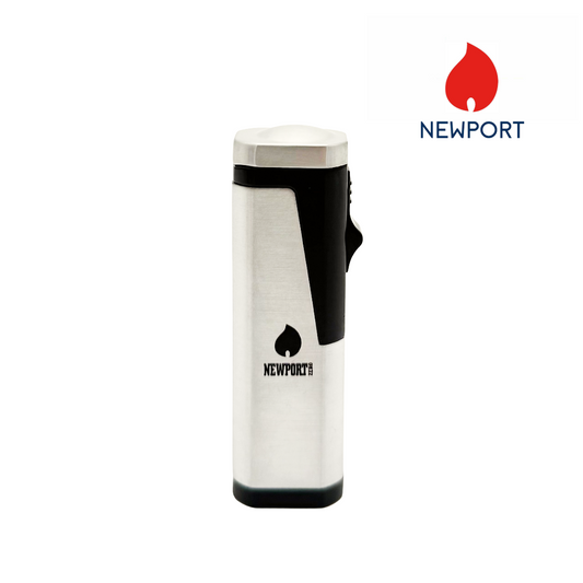 Newport Triple Flame Pocket Lighter - Silver
